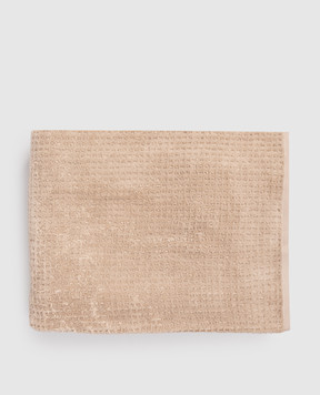 L'appartement Brown Texture Terry Towel TEXTURECOTTONBATHSHEET