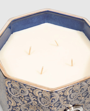 Stefano Ricci BLUE ROYAL CASHMERE scented candle in a porcelain candle holder OACAN003LLUS002