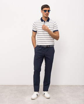 Florentino White striped polo shirt 126775611655