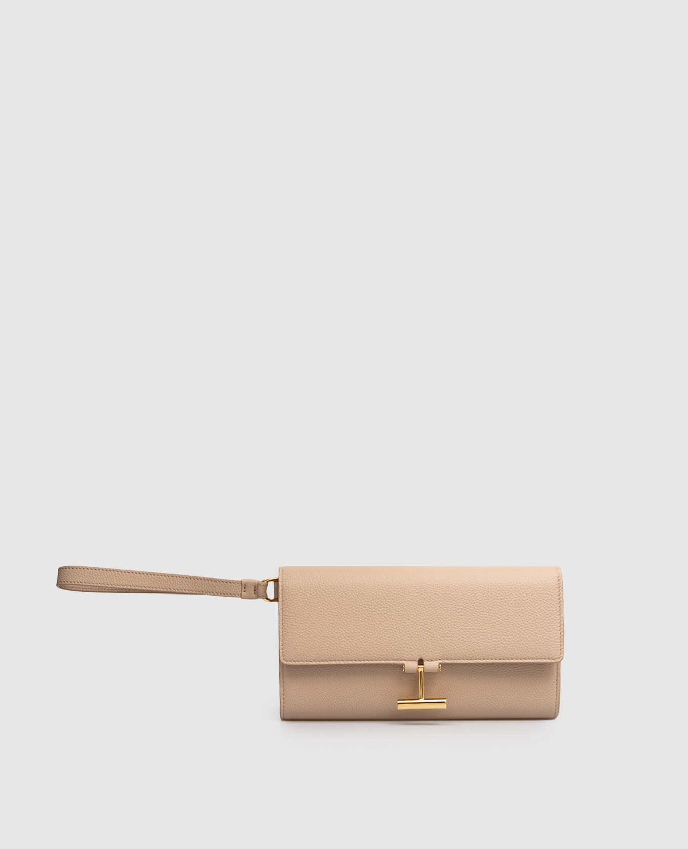 

Beige leather clutch Tom Ford