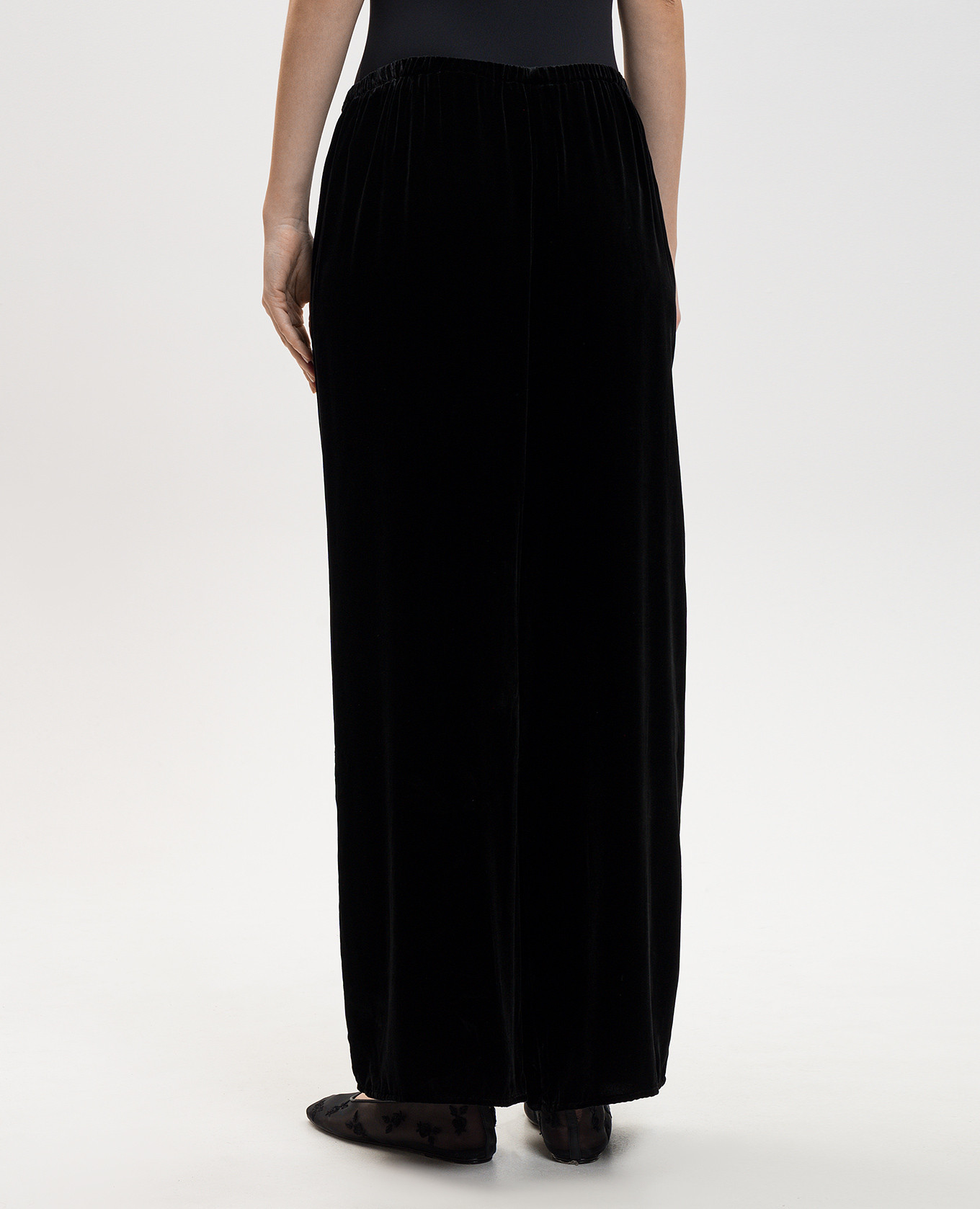 

Austin Black Velvet Pajama Pants with Silk Asceno