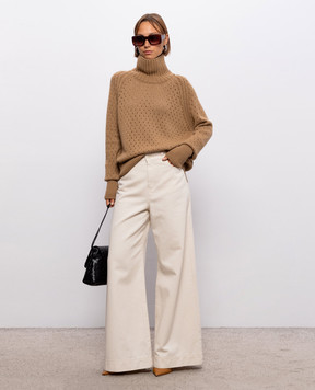 Ermanno Scervino Brown cashmere sweater D495M324JBV