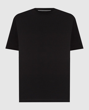 Canali Black cotton T-shirt MJ00002T0922