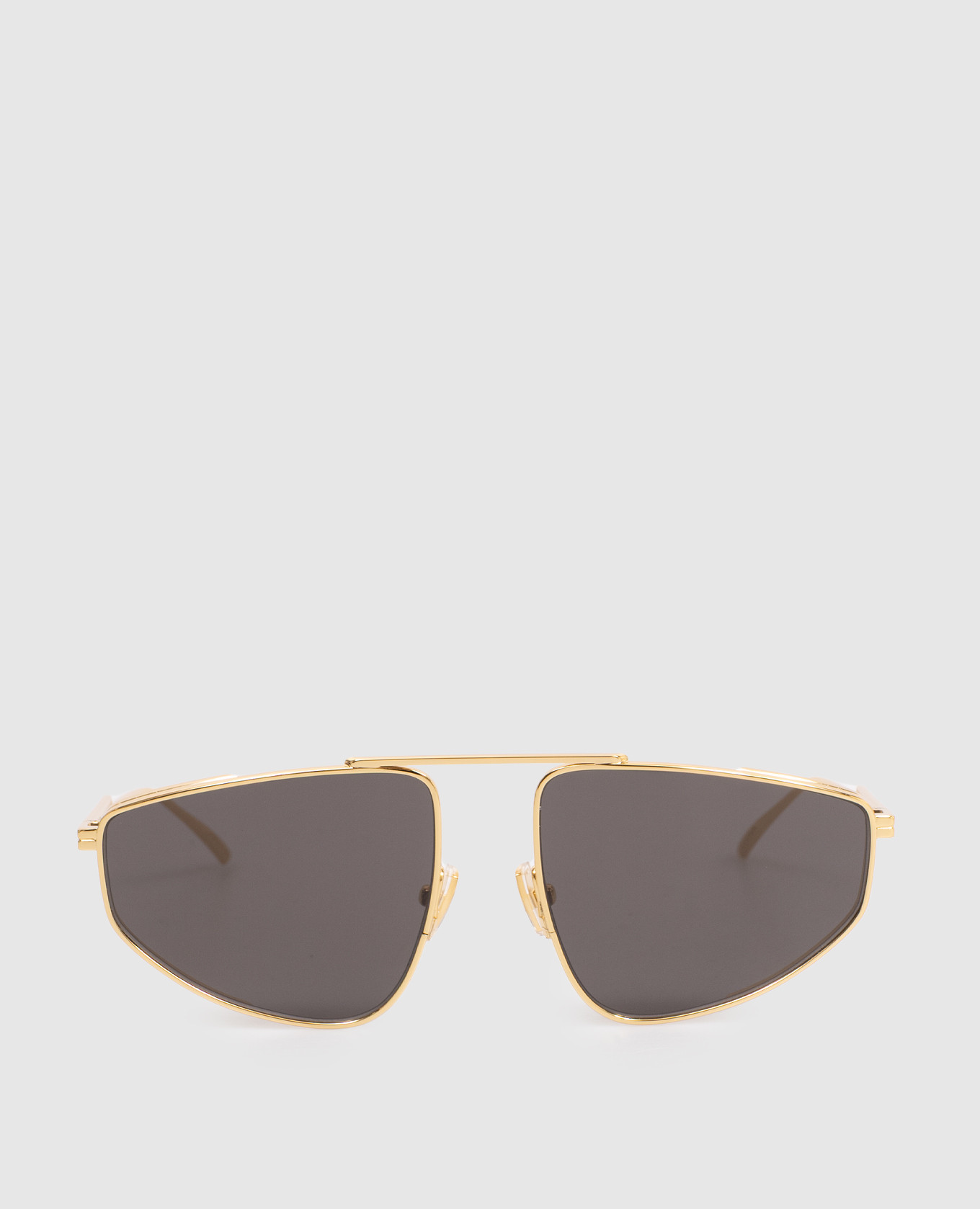 Gold sunglasses with logo engraving Bottega Veneta