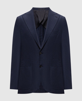 Pini Parma Blue wool blazer JACNUVBLUE