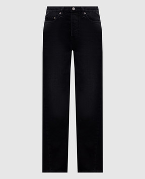 Toteme Black jeans with a worn effect 23124074430
