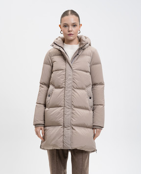 Woolrich Beige Kelly down jacket CFWWOU2088FRUT1148