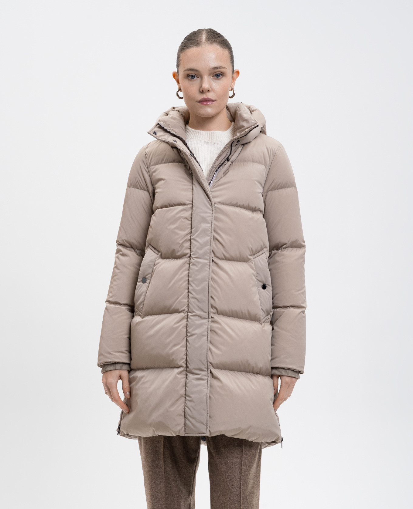 

Beige Kelly down jacket Woolrich