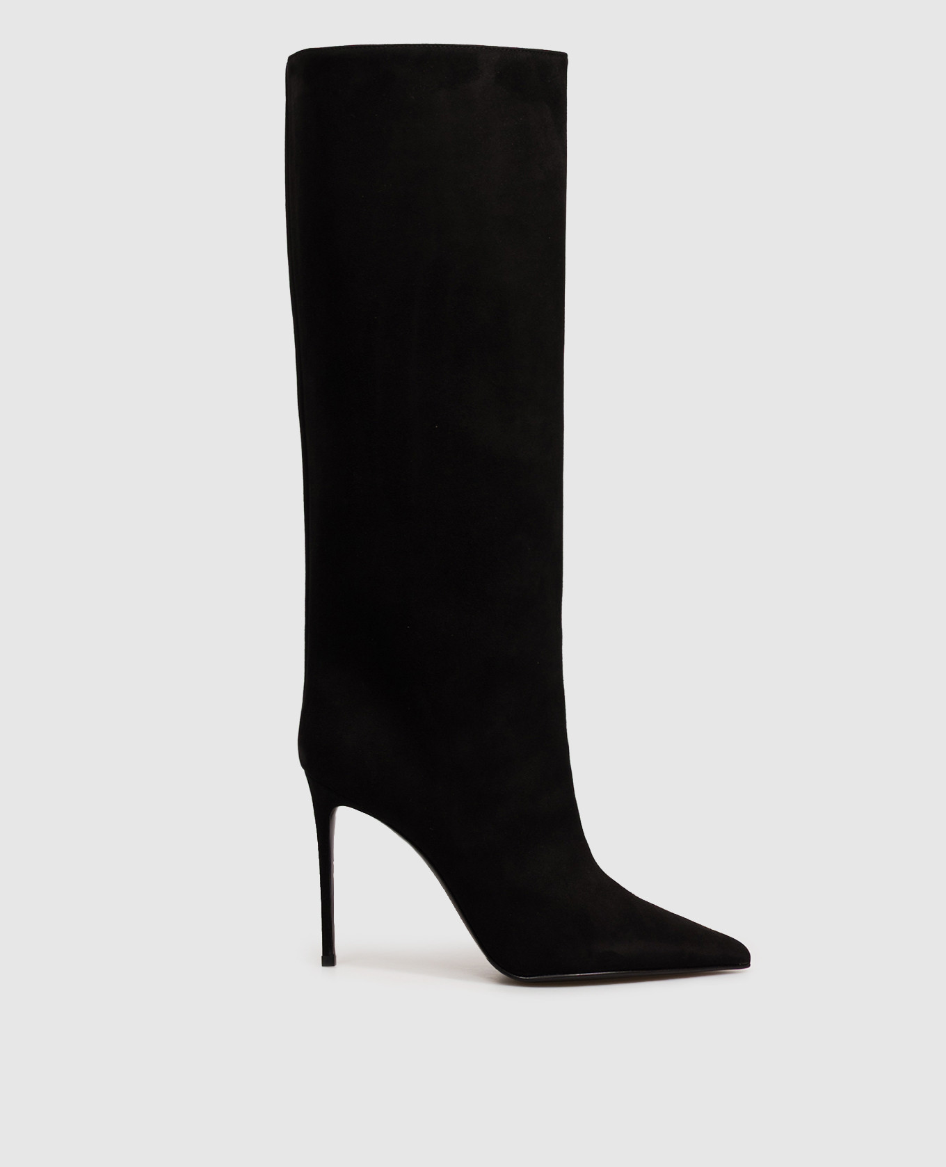 Black Eva suede boots