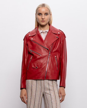 Babe Pay Pls Red leather jacket 2106УКР2NATUREL