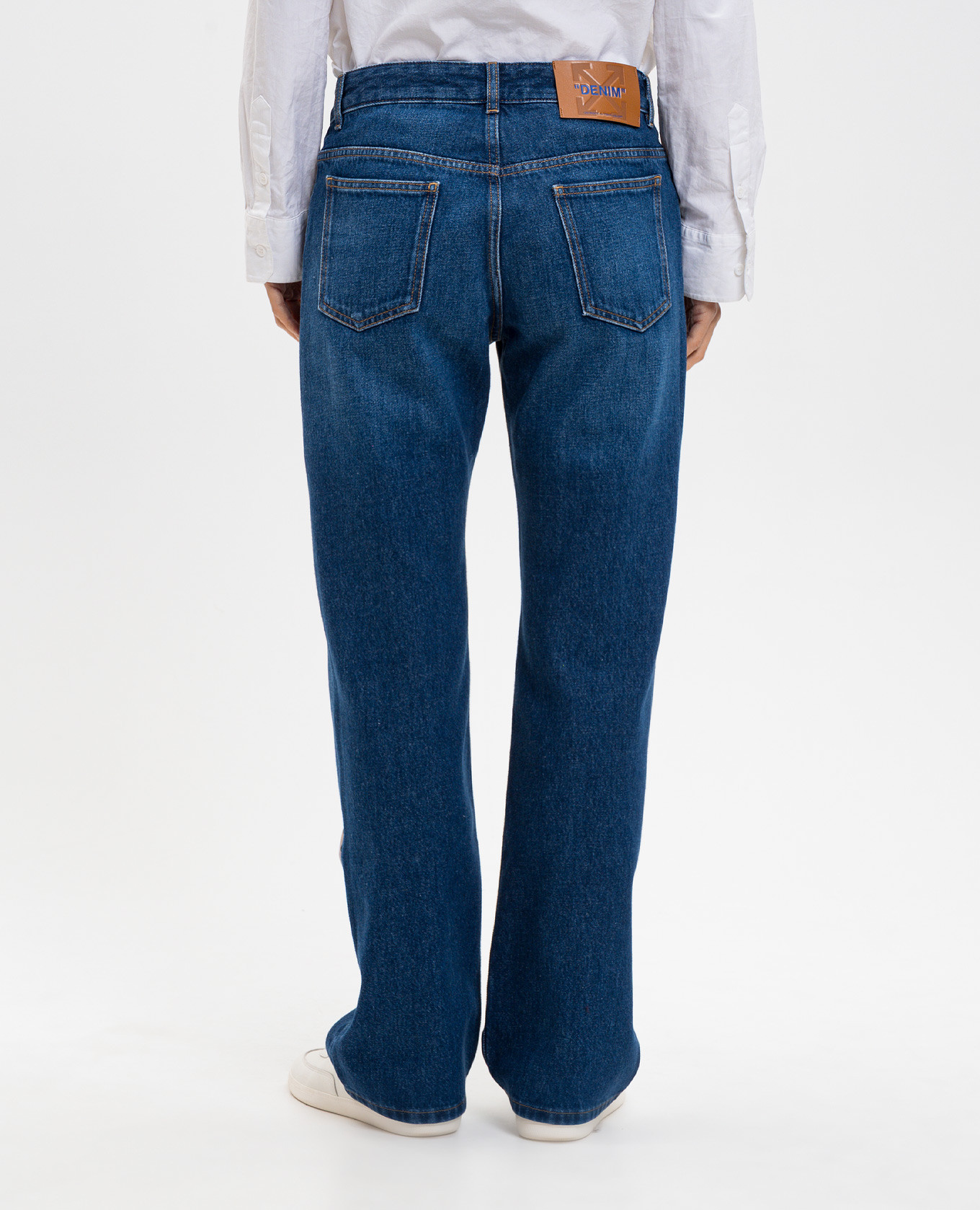 

Blue jeans with logo patch Off-White