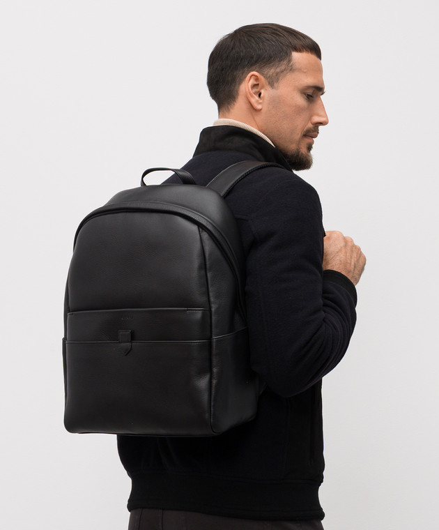 cenzo backpack vecchio brown italian leather knapsack Cenzo Leather Backpack
