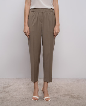 Peserico Khaki wool pants A0407202584