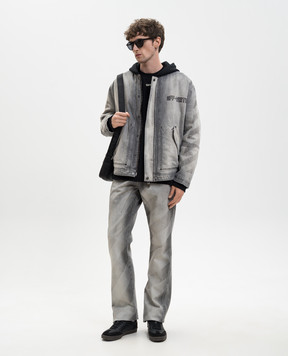 Off-White Diag print grey jeans 44XYA195S26D001