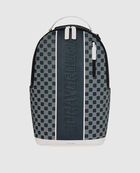 Sprayground Children's gray backpack OPTIX GRID 910B8737NSZ