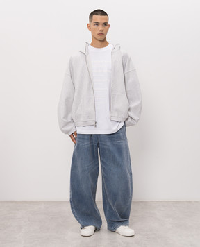 Alexander Wang Grey melange sports jacket with crystals UCC3262304