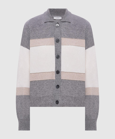 Cardigan made of wool, silk and cashmere