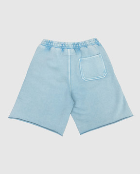 Maison Margiela MM6 Children's blue shorts with emblem M60967MM07L