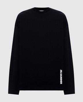 Jil Sander Black long sleeve with logo print J02GC0174J20348