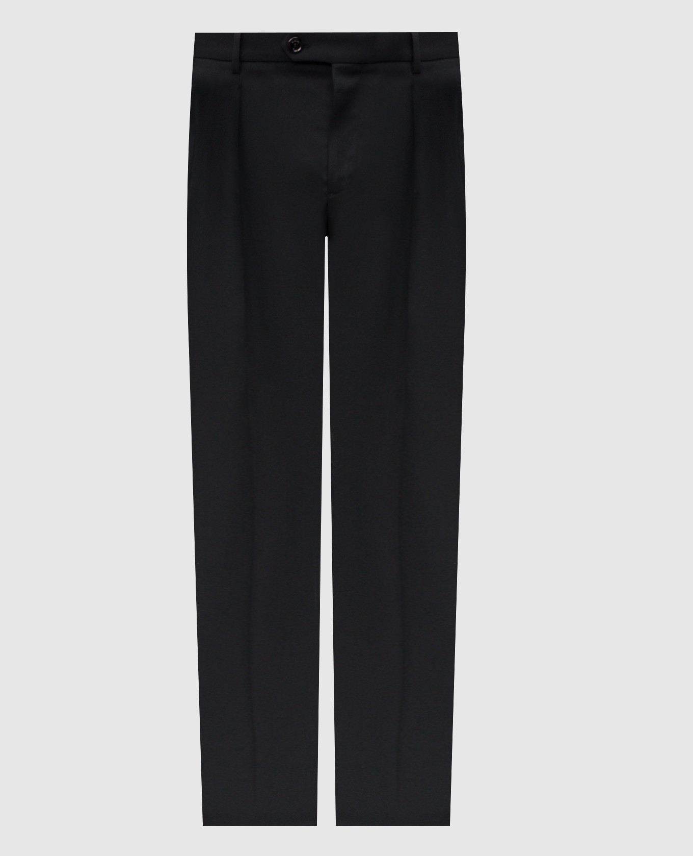 

Black wool trousers with logo Stefano Ricci