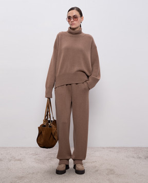 Demiur Brown cashmere joggers CASH424