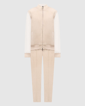 CAPOBIANCO Beige tracksuit with logo engraving 20M458MG00C20M707MG00