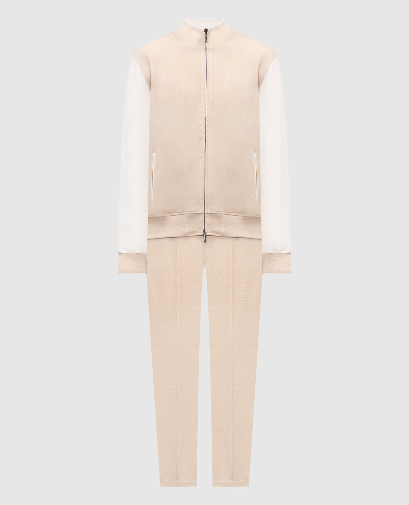 

Beige tracksuit with logo engraving CAPOBIANCO