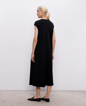Intoca Black cotton dress 261DIOSDR0803