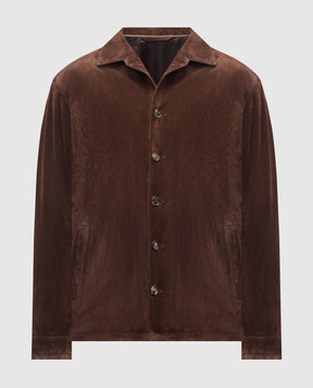 Brett Johnson Brown suede jacket SS26L84BOCSMOC