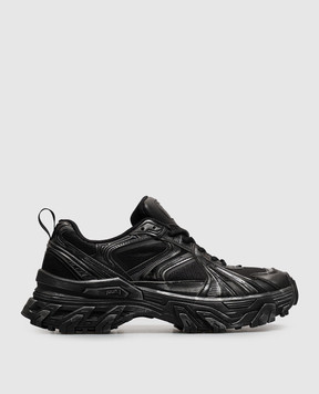 Juun.j Black sneakers with a vintage effect JC67K1P015