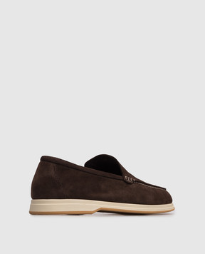 Enrico Mandelli Brown suede loafers YACHTS5722