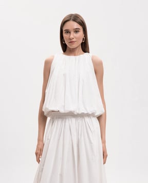 Max Mara Weekend White top WKIANGEL with drapery WKIANGEL
