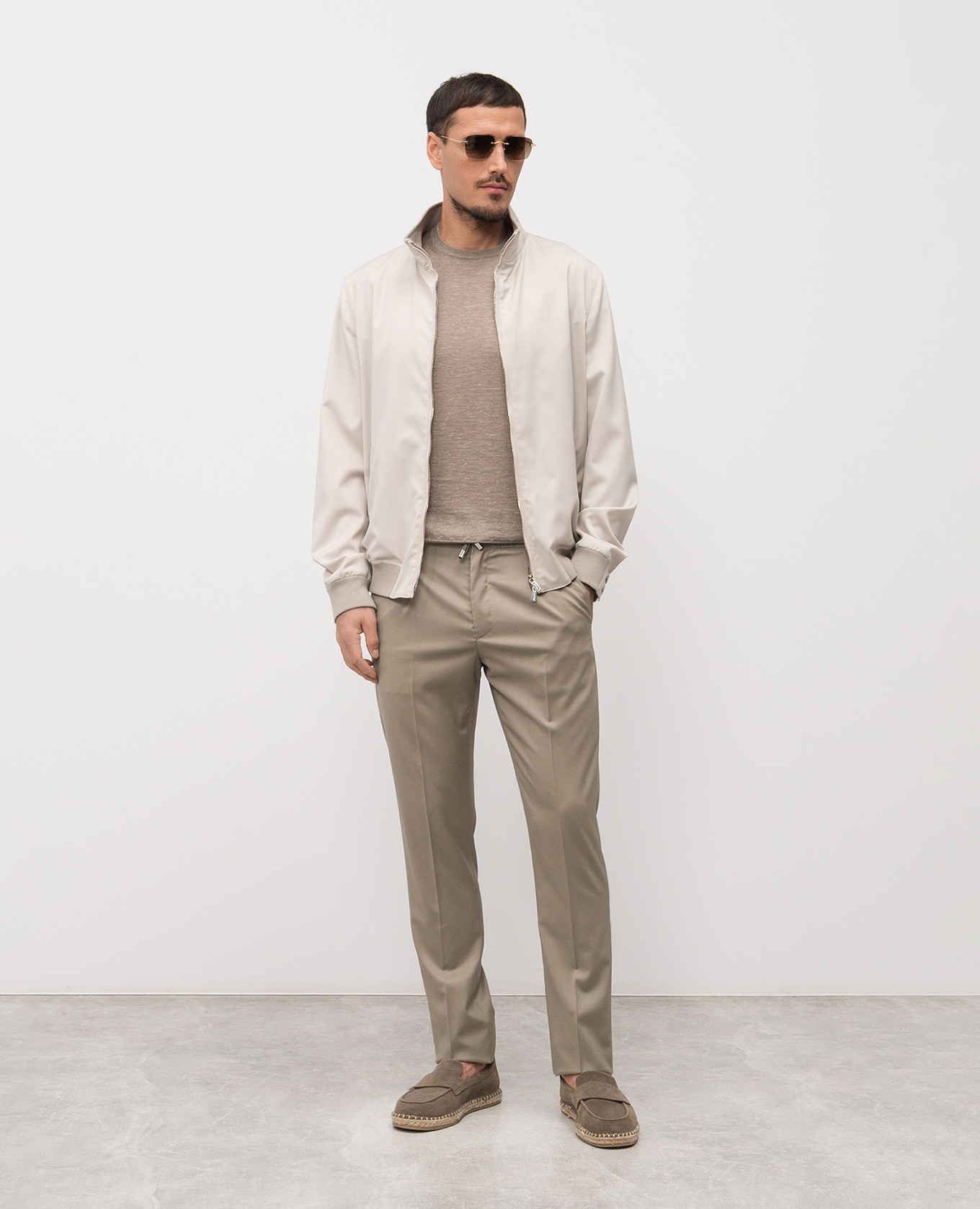 

Khaki wool trousers Enrico Mandelli