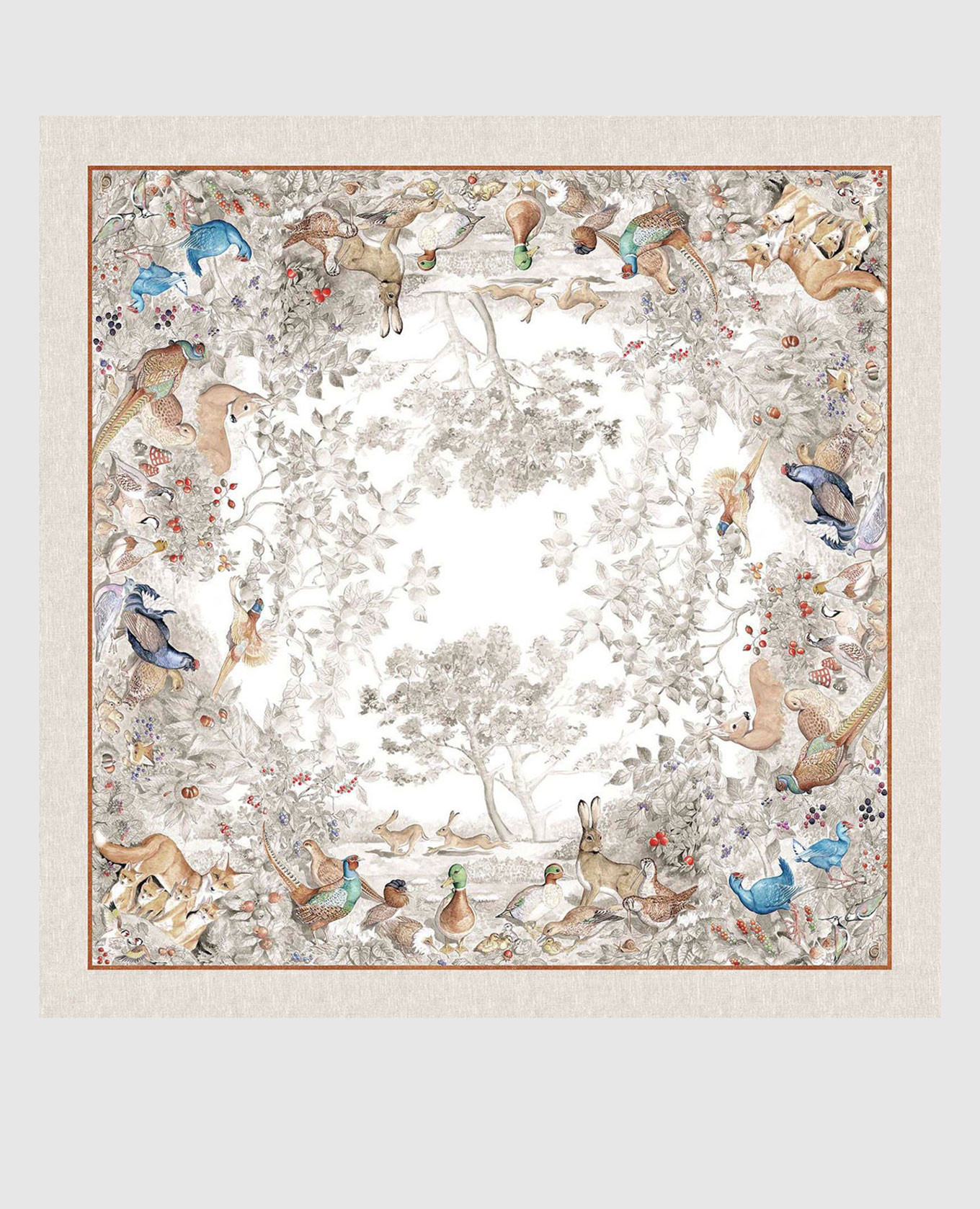 

Gray linen tablecloth NORMA TESSITURA TOSCANA TELERIE, Grey