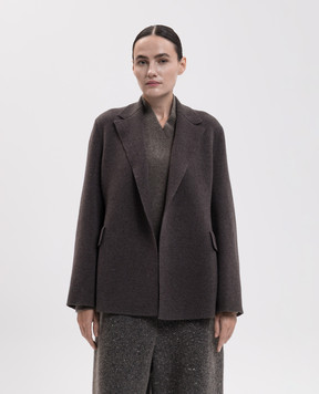 BOBOUTIC Brown jacket with wool and cashmere 5147