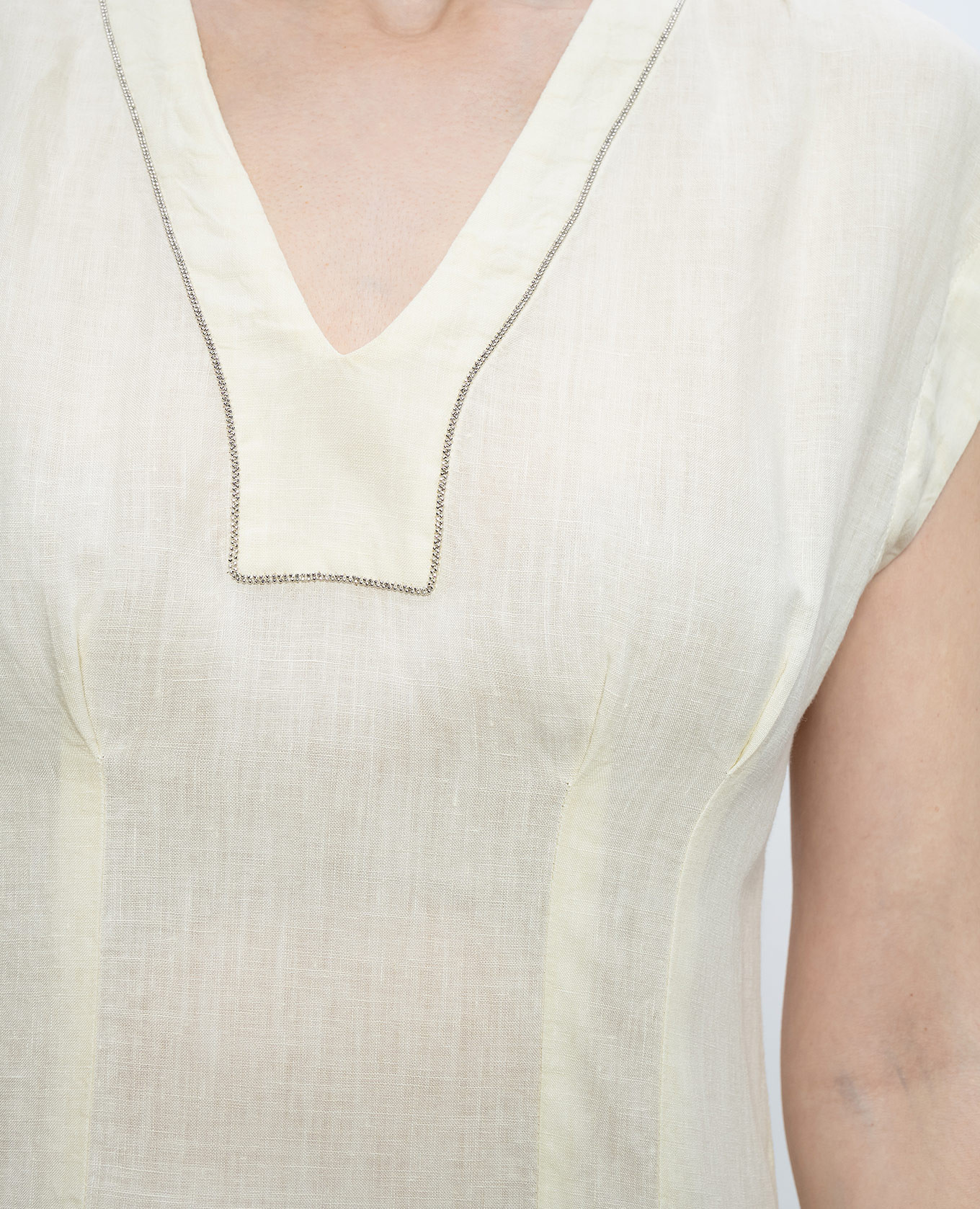 

Yellow linen dress Peserico