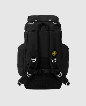 Stone Island Black CORDURA 1500 backpack with logo K2S159200010S0075