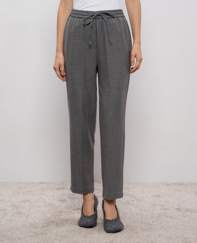 Ballantyne Gray wool pants BLT205UWUNI