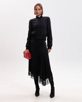Alexander McQueen Black silk jacket 865429QBADT