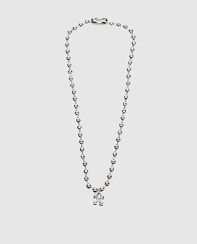 Off-White Silver necklace with pendant OMOB15UC99MET001