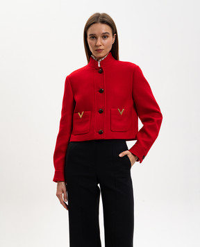 Valentino Red wool and silk jacket 8B3CJ5C55KJ