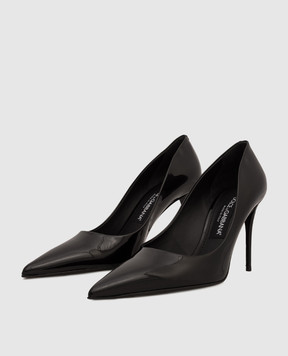 Dolce&Gabbana Black patent leather Cardinale shoes CD1860A1471