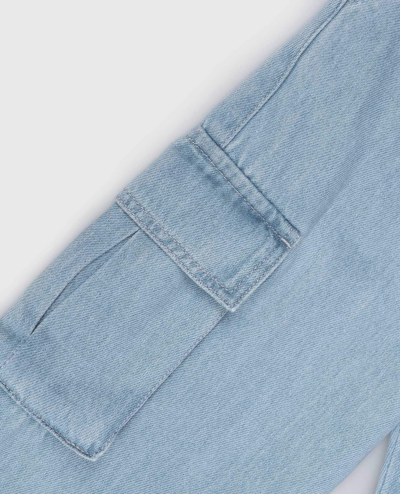 

Kids' blue cargo jeans with logo patch Off-White, Light blue