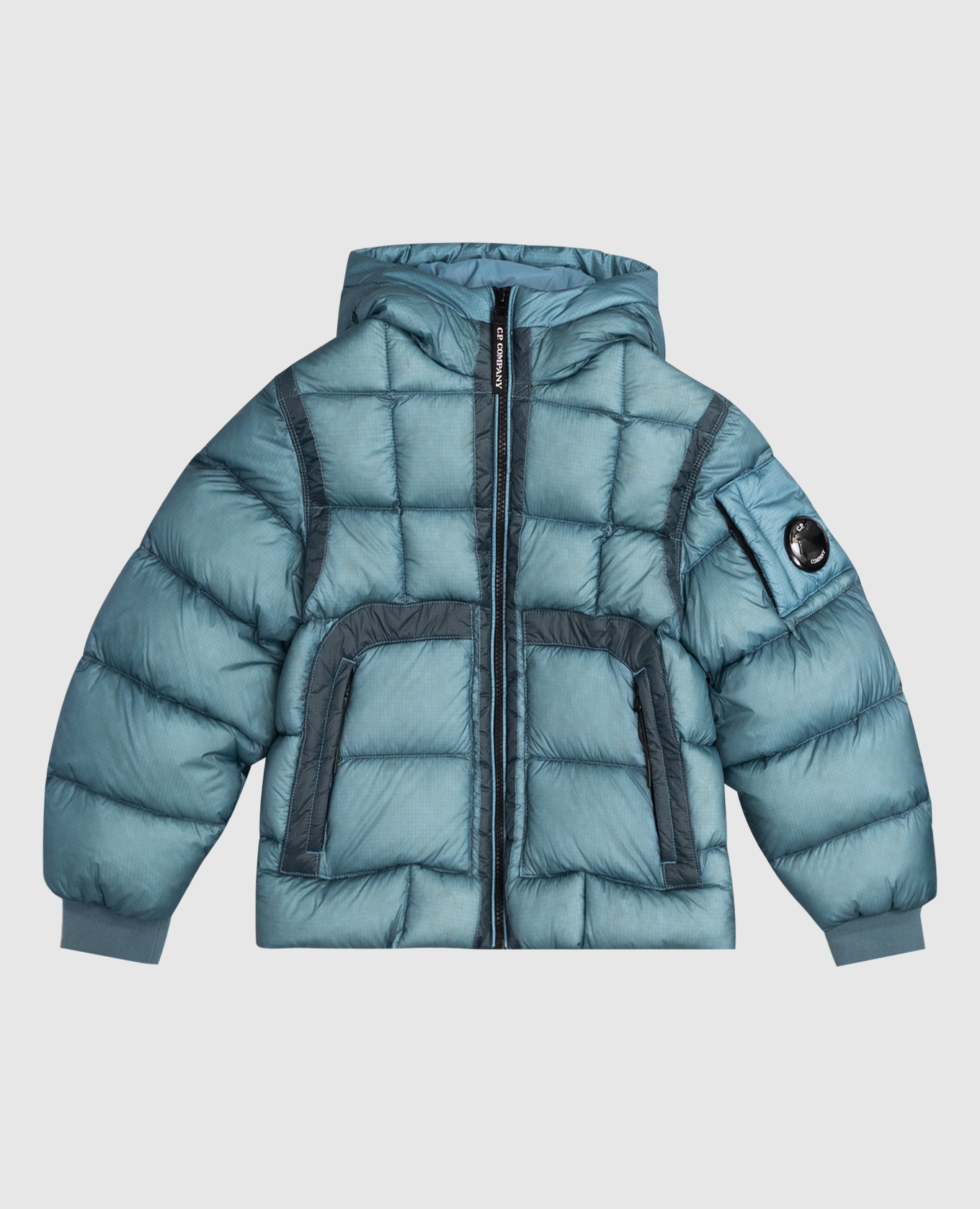 

Children's blue down jacket with logo C.P. Company, Light blue