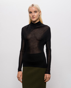 Victoria Beckham Black top with wool 1426JTP007656A