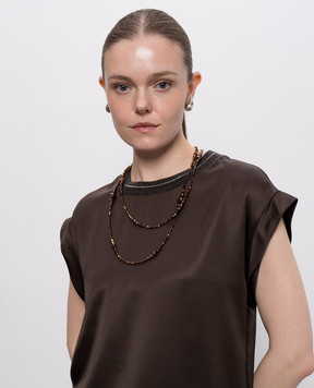 Peserico Brown necklace A35530C0CC902