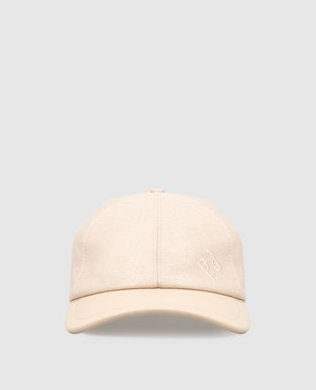 Peserico Beige combination cap with lurex A36218C0RCC778