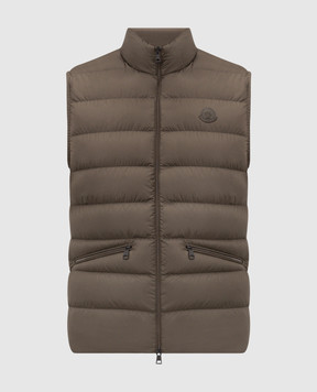 Moncler Treompan green down vest L20911A00119549SK