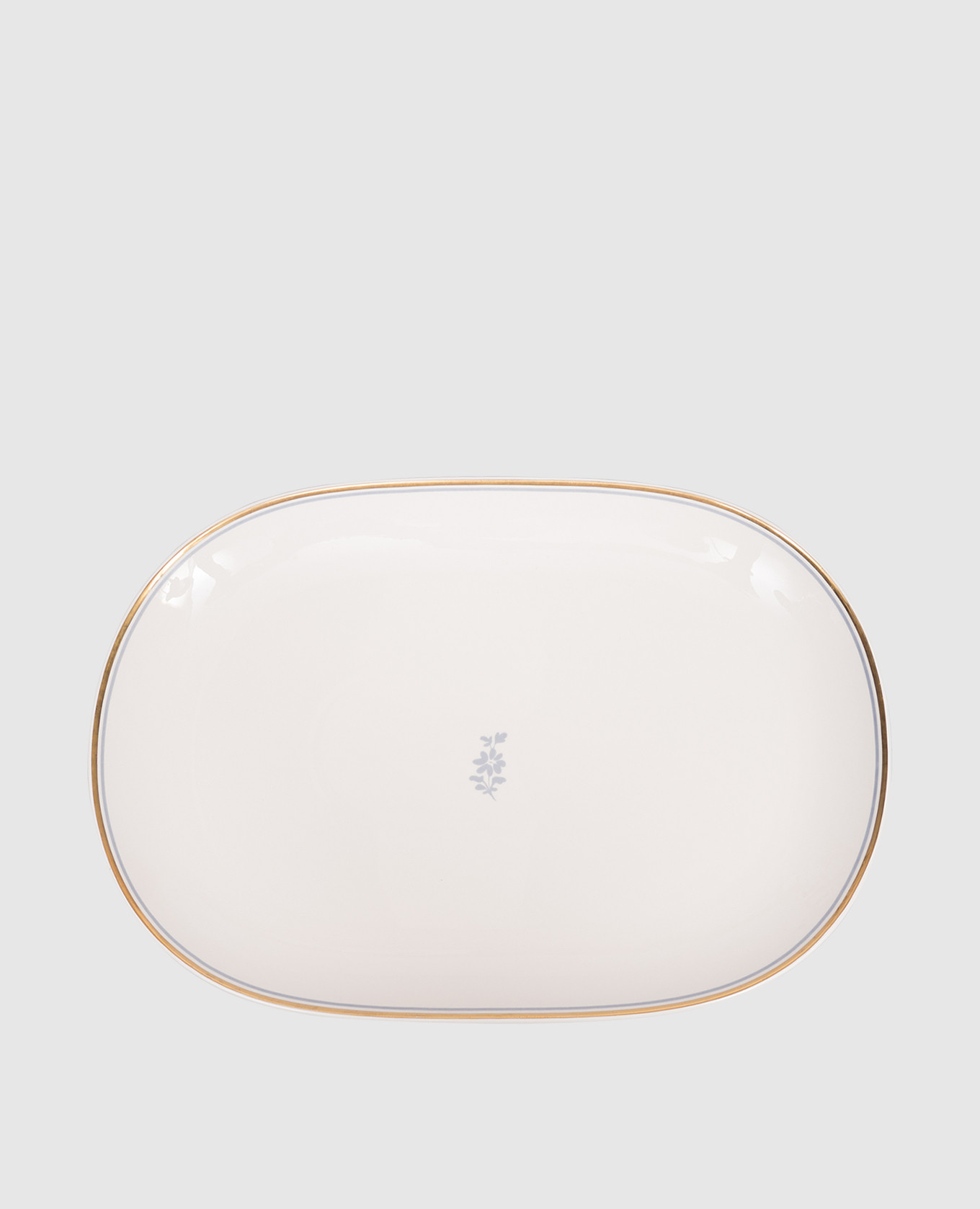 

White porcelain oval dish Feston and Cadena Geminiano Cozzi 1765