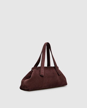 Marsell Burgundy suede Linea bag MB0487P024